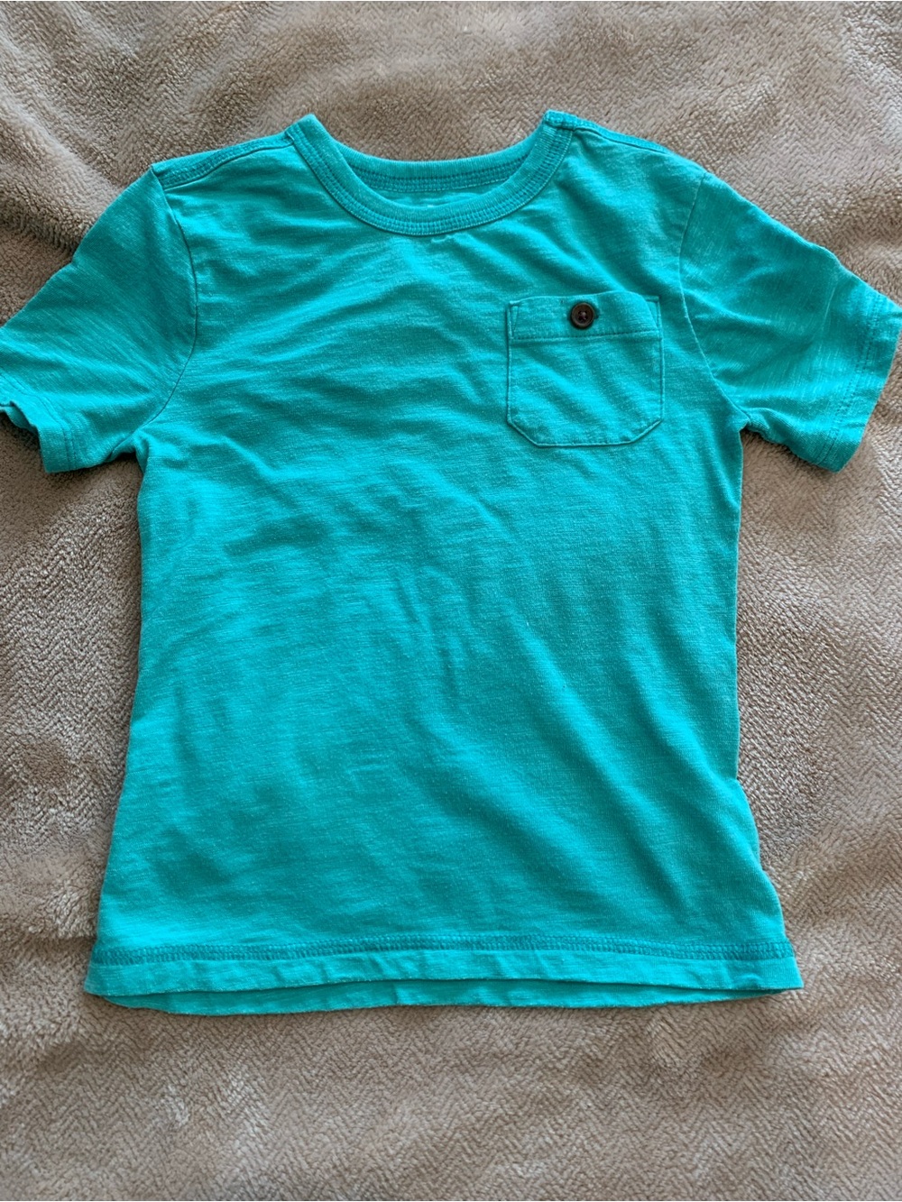 Old Navy 4T Aqua Button Pocket Tee
